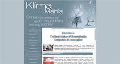 Desktop Screenshot of klimamania.hu