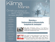 Tablet Screenshot of klimamania.hu